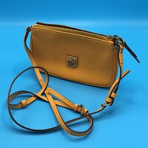 Orange leather Dooney & Bourke crossbody bag